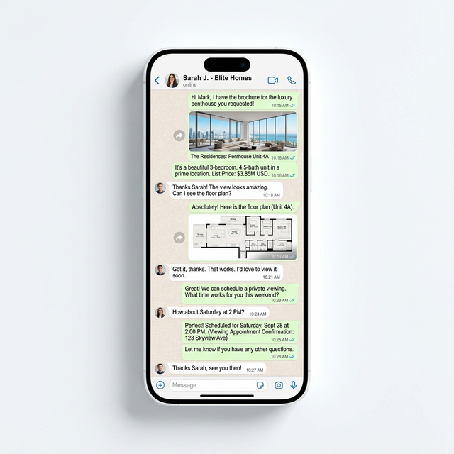WhatsApp automation for real estate